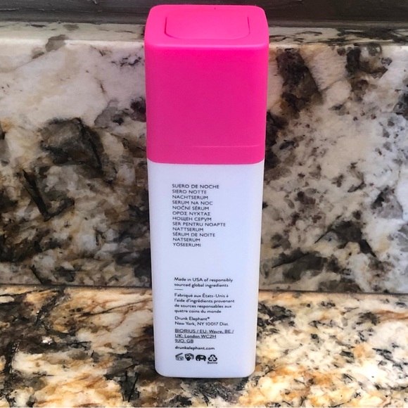 Drunk Elephant T.L.C Framboos Glycolic Resurfacing Night Serum 30ml No Box - Picture 3 of 6